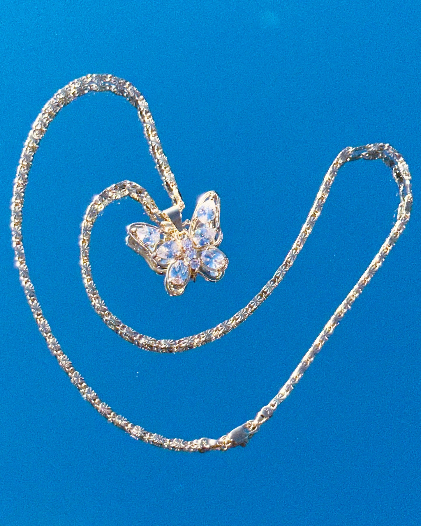 🦋 Crystal Butterfly Necklace