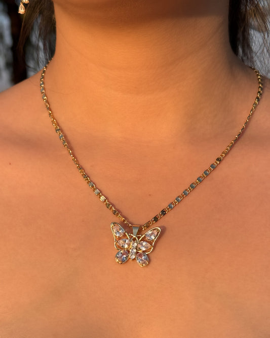 🦋 Crystal Butterfly Necklace